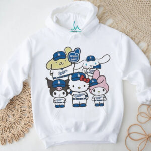 Hello Kitty x Los Angeles Dodgers MLB World Series 2025 Champions Back To Back Sanrio T shirts