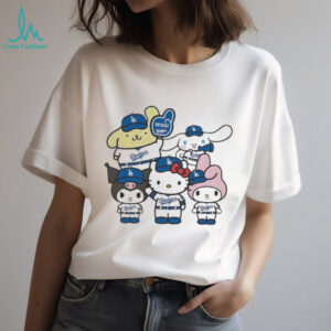 Hello Kitty x Los Angeles Dodgers MLB World Series 2025 Champions Back To Back Sanrio T shirts