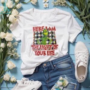 Here I Am the Light of Your Life Shirt Funny Grinch Couple Tee