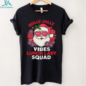 Holly Retro Jolly Lunch Squad Cafeteria Lunch Lady Christmas Men's T Shirt
