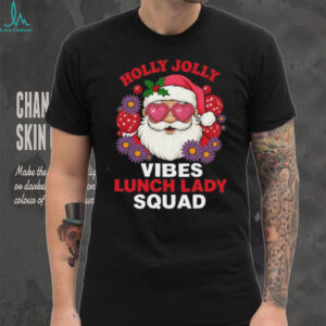 Holly Retro Jolly Lunch Squad Cafeteria Lunch Lady Christmas Men's T Shirt