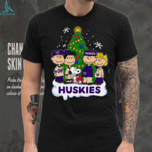 Huskies Peanuts Snoopy and Friends Christmas Shirt