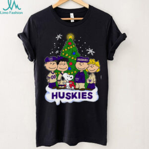 Huskies Peanuts Snoopy and Friends Christmas Shirt