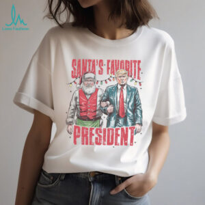 I Don't Believe In You Either Shirt, Retro Santa Claus SSanta's Favorite Felon, Christmas Santa Claus, Trump 47th PresideSanta's