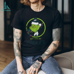 I Hate Cancer But I Love My Eagles Grinch T Shirt