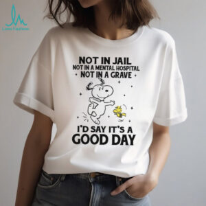 I'd Say It's a Good Day Peanuts Character T shirt