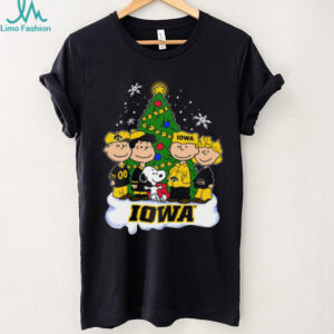 Iowa Hawkeyes Peanuts Christmas Crewneck Shirts