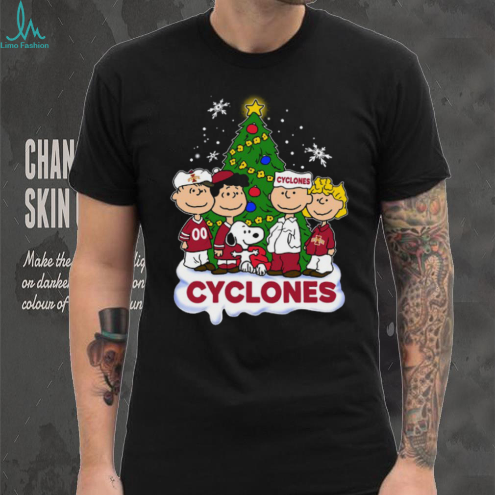 Iowa State Cyclones Peanuts Snoopy and Friends Christmas T Shirt Iowa State Cyclones Peanuts Snoopy and Friends Christmas T Shirt