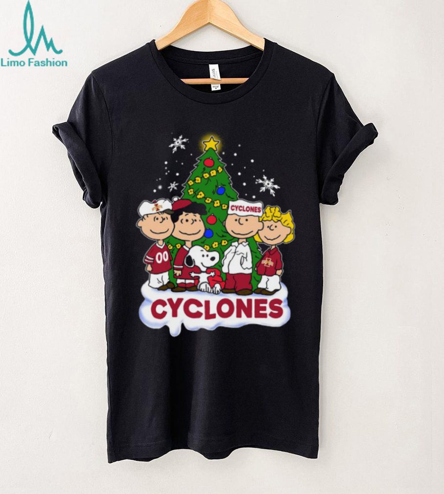 Iowa State Cyclones Peanuts Snoopy and Friends Christmas T Shirt Iowa State Cyclones Peanuts Snoopy and Friends Christmas T Shirt