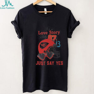 It's a Love Story Baby KC Football T Shirt