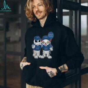 Jack Skellington and Pennywise x Buffalo Bills Halloween T Shirt