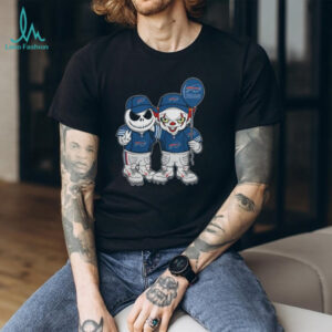Jack Skellington and Pennywise x Buffalo Bills Halloween T Shirt