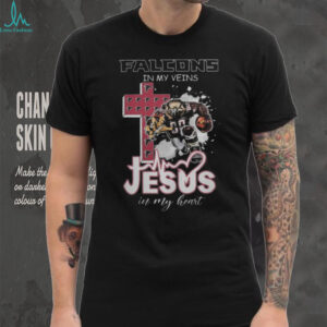 Jesus Loves the Falcons Christian Hardcore Football Fan Jersey T shirt