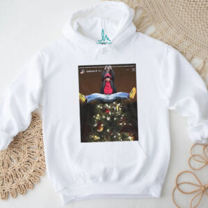 Joe Jonas Christmas tree Instagram story shirt