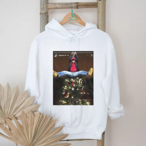Joe Jonas Christmas tree Instagram story shirt