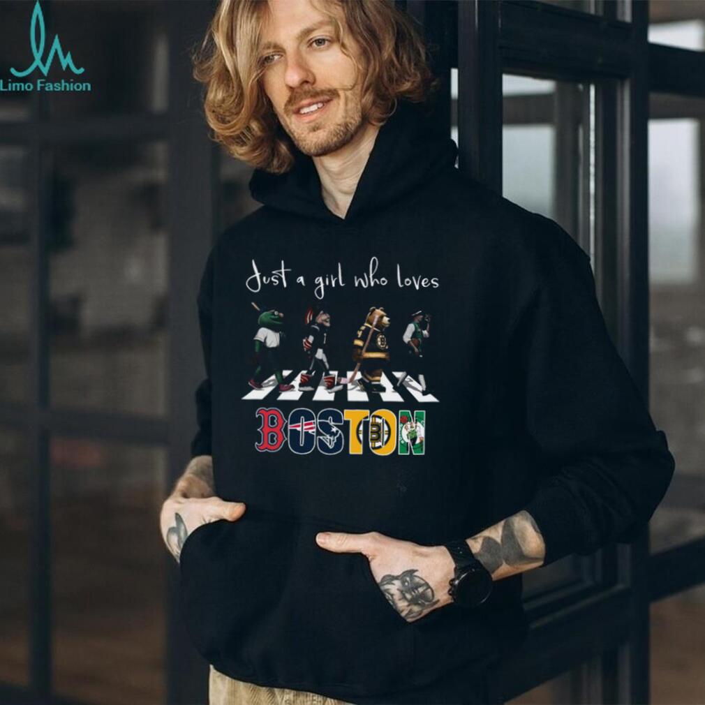 Just a Girl Who Loves Boston Sports Teams T Shirt Just a Girl Who Loves Boston Sports Teams T Shirt