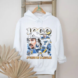 Justin Faulk St. Louis Blues 1000 Games Hockey NHL 2025 shirt