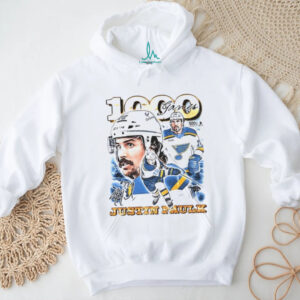 Justin Faulk St. Louis Blues 1000 Games Hockey NHL 2025 shirt