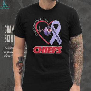 Kansas City Chiefs I Will Remember For You Alzheimer's Awareness T Shirt