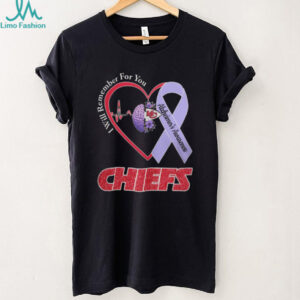 Kansas City Chiefs I Will Remember For You Alzheimer's Awareness T Shirt