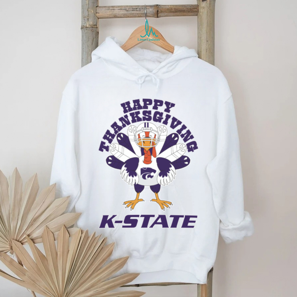 Kansas State Wildcats Turkey Helmet Happy Thanksgiving Shirt Kansas State Wildcats Turkey Helmet Happy Thanksgiving Shirt