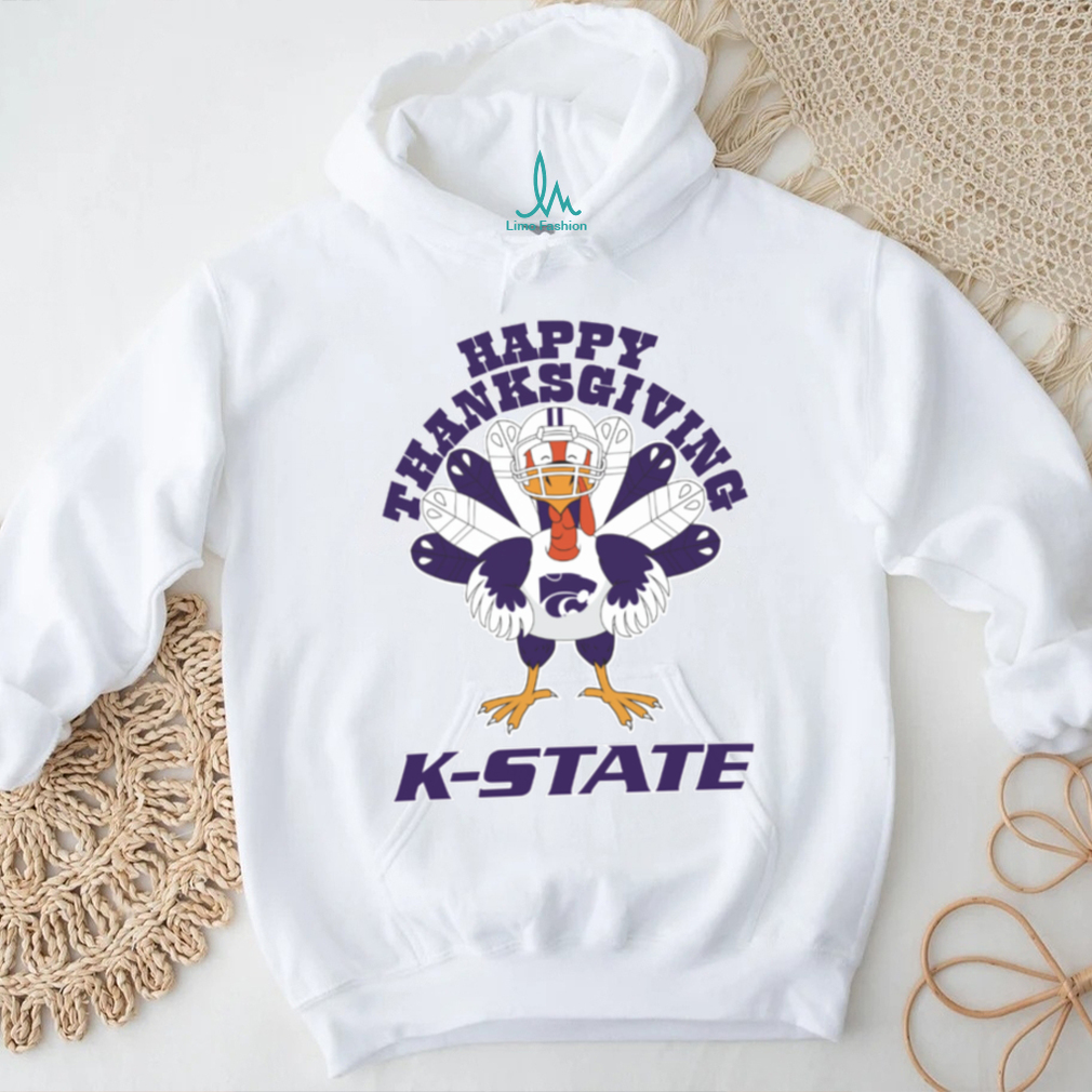 Kansas State Wildcats Turkey Helmet Happy Thanksgiving Shirt Kansas State Wildcats Turkey Helmet Happy Thanksgiving Shirt