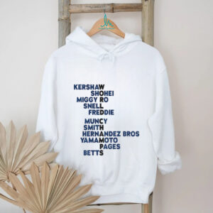 Kershaw Shohei Miggy Ro Snell Freddie Los Angeles Dodgers Baseball World Champs Acrostic MLB shirt