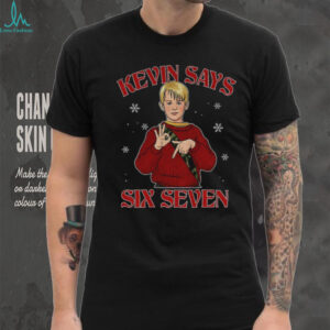 Kevin McCallister Home Alone 90’s 67 Kevin Says Six Seven Merry Christmas shirt