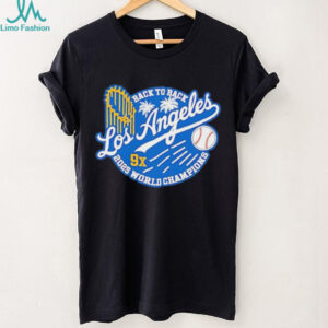 LA Dodgers 9 Time 2025 World Series Champions back to back shirt