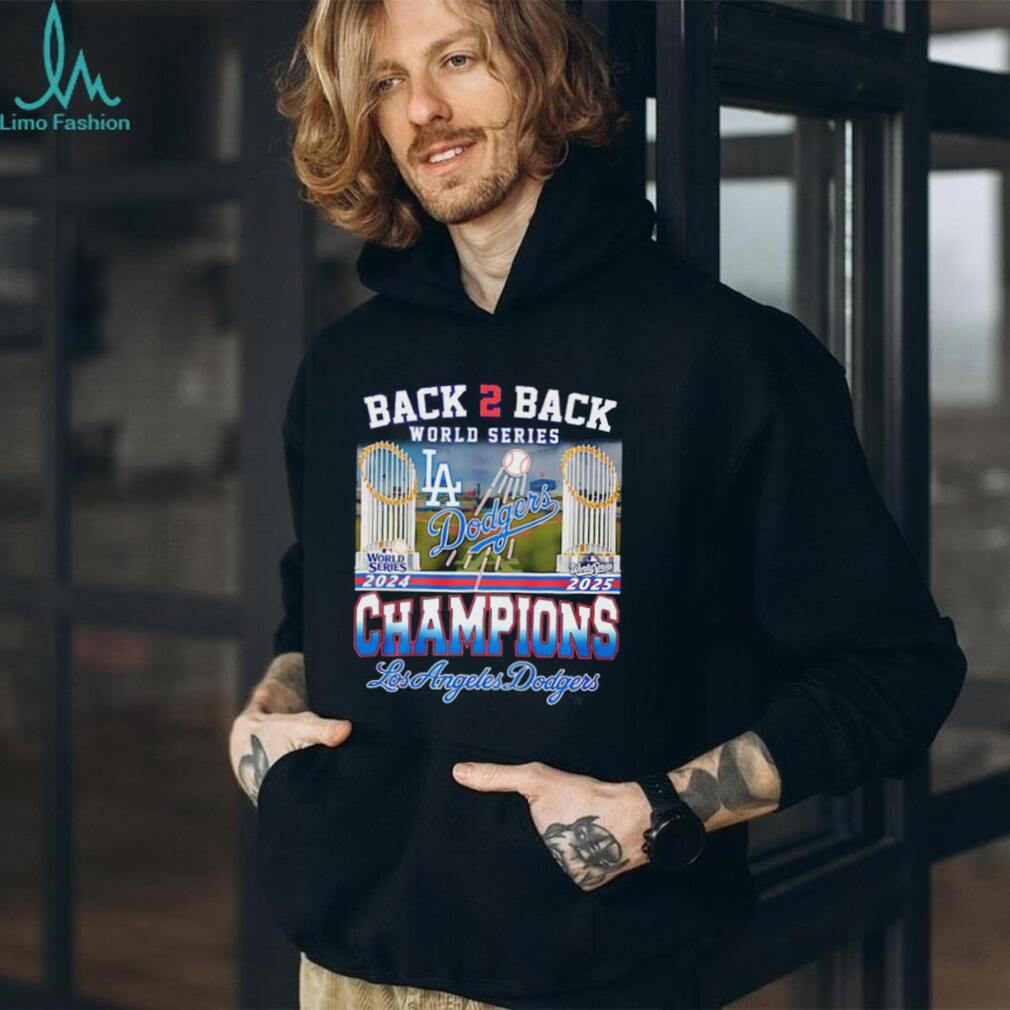 LA Dodgers back to back 2024 2025 World Series Champions trophy shirt LA Dodgers back to back 2024 2025 World Series Champions trophy shirt