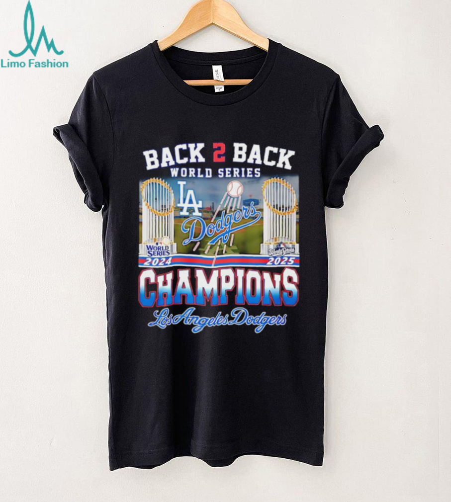 LA Dodgers back to back 2024 2025 World Series Champions trophy shirt LA Dodgers back to back 2024 2025 World Series Champions trophy shirt