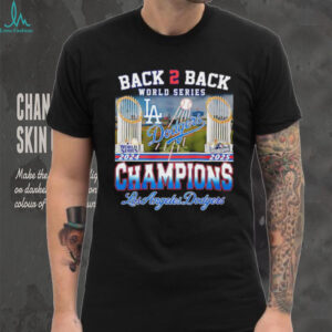 LA Dodgers back to back 2024 2025 World Series Champions trophy shirt
