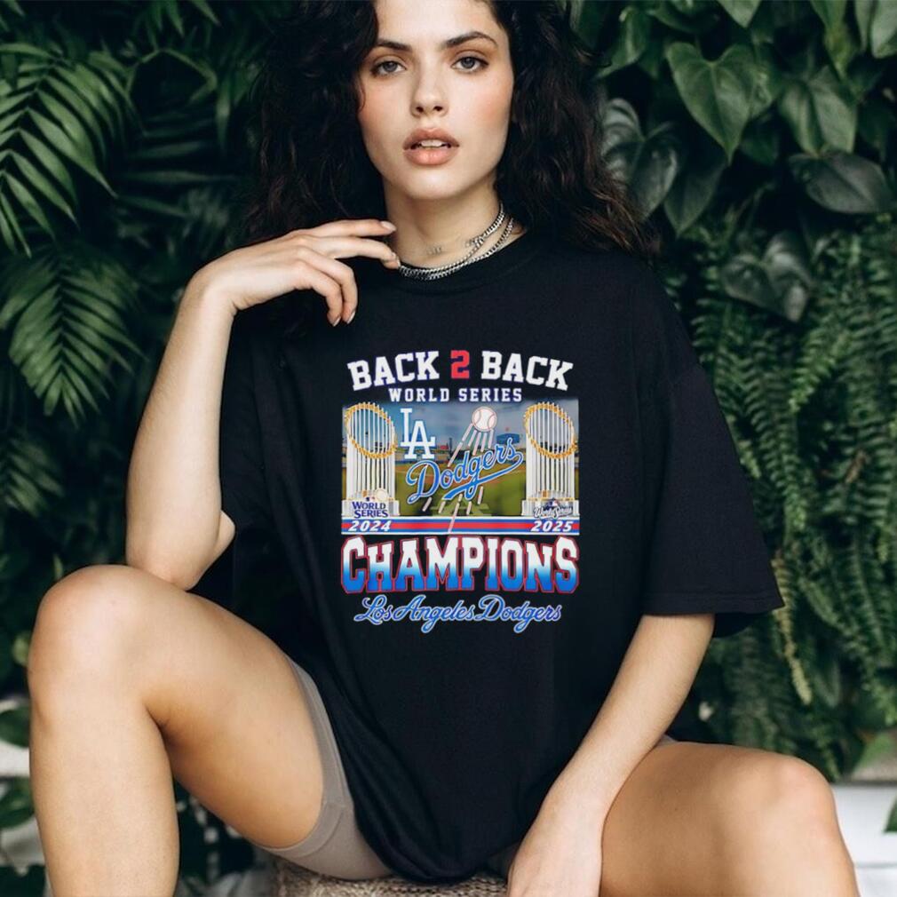 LA Dodgers back to back 2024 2025 World Series Champions trophy shirt LA Dodgers back to back 2024 2025 World Series Champions trophy shirt