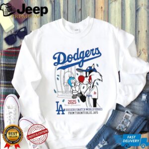 LA Dodgers snatch World Series from Toronto Blue Jays mascot 2025 shirt