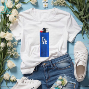 Lighter Los Angeles Dodgers MLB Baseball logo shirt