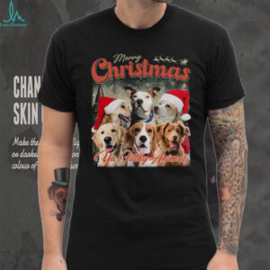 Live Preview Custom Your Pets Christmas Shirt, Retro Vintage Portrait Bootleg Sweater, Personalized with Your Own Dog or Cat Pho