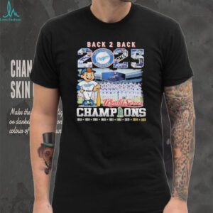 Los Angeles Dodgers 2025 World Series Back 2 Back Champions Mascot T Shirts