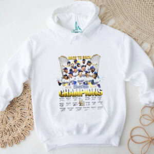 Los Angeles Dodgers 2025 World Series Champions Back to Back signature shirt