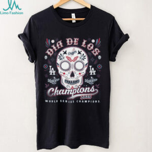 Los Angeles Dodgers 2025 World Series Champions Dia De Los Champions Franklin T Shirt