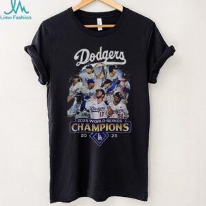 Los Angeles Dodgers All Team 2025 World Series Champions Cup MLB graphic shirt