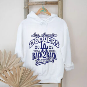 Los Angeles Dodgers Back 2 Back 2025 World Series Champions MLB logo shirt