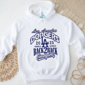 Los Angeles Dodgers Back 2 Back 2025 World Series Champions MLB logo shirt