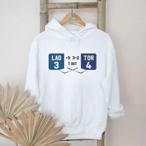 Los Angeles Dodgers LAD 3 4 Toronto Blue Jays TOR round 9 3 2 1 out shirt
