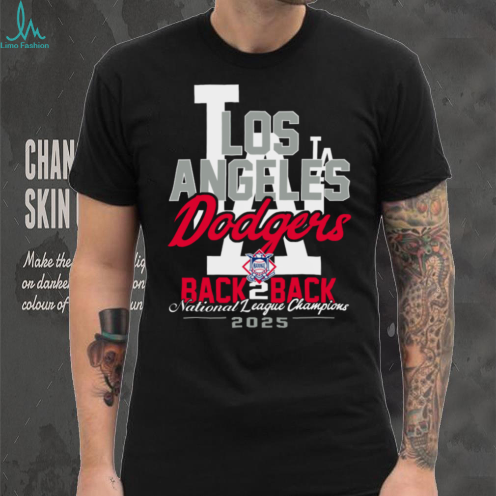 Los Angeles Dodgers New Era 2025 World Series Back 2 Back T Shirt Los Angeles Dodgers New Era 2025 World Series Back 2 Back T Shirt