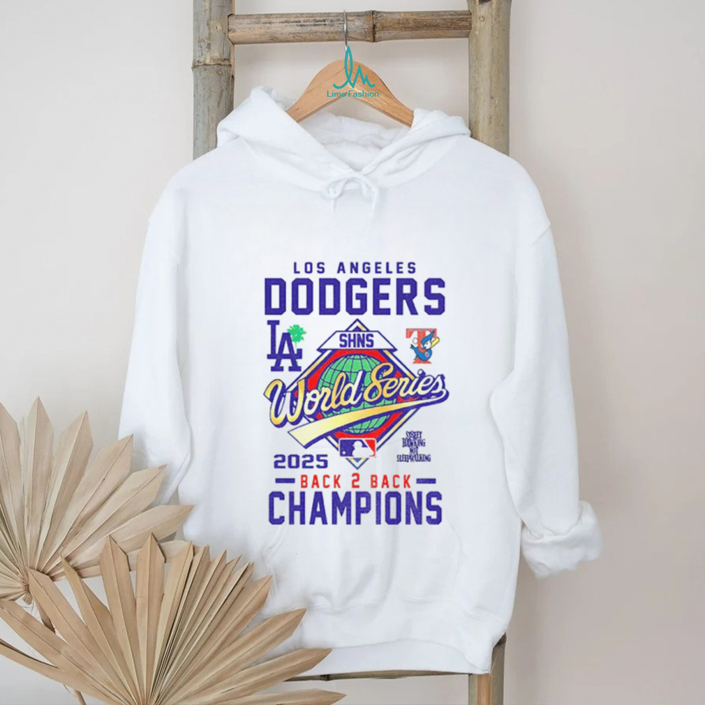 Los Angeles Dodgers SHNS World Series MLB Back 2 Back Champions logo shirt Los Angeles Dodgers SHNS World Series MLB Back 2 Back Champions logo shirt