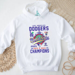 Los Angeles Dodgers SHNS World Series MLB Back 2 Back Champions logo shirt