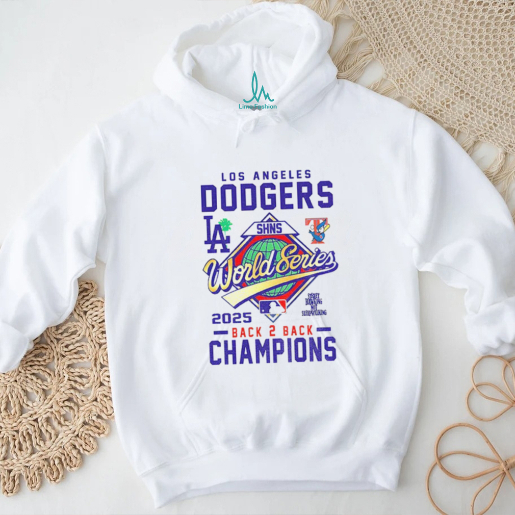 Los Angeles Dodgers SHNS World Series MLB Back 2 Back Champions logo shirt Los Angeles Dodgers SHNS World Series MLB Back 2 Back Champions logo shirt