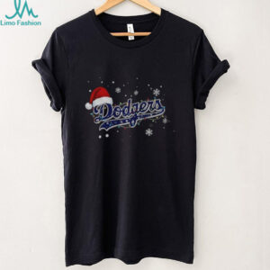 Los Angeles Dodgers Santa hat World Series Champions 2025 MLB Baseball Merry Christmas shirt