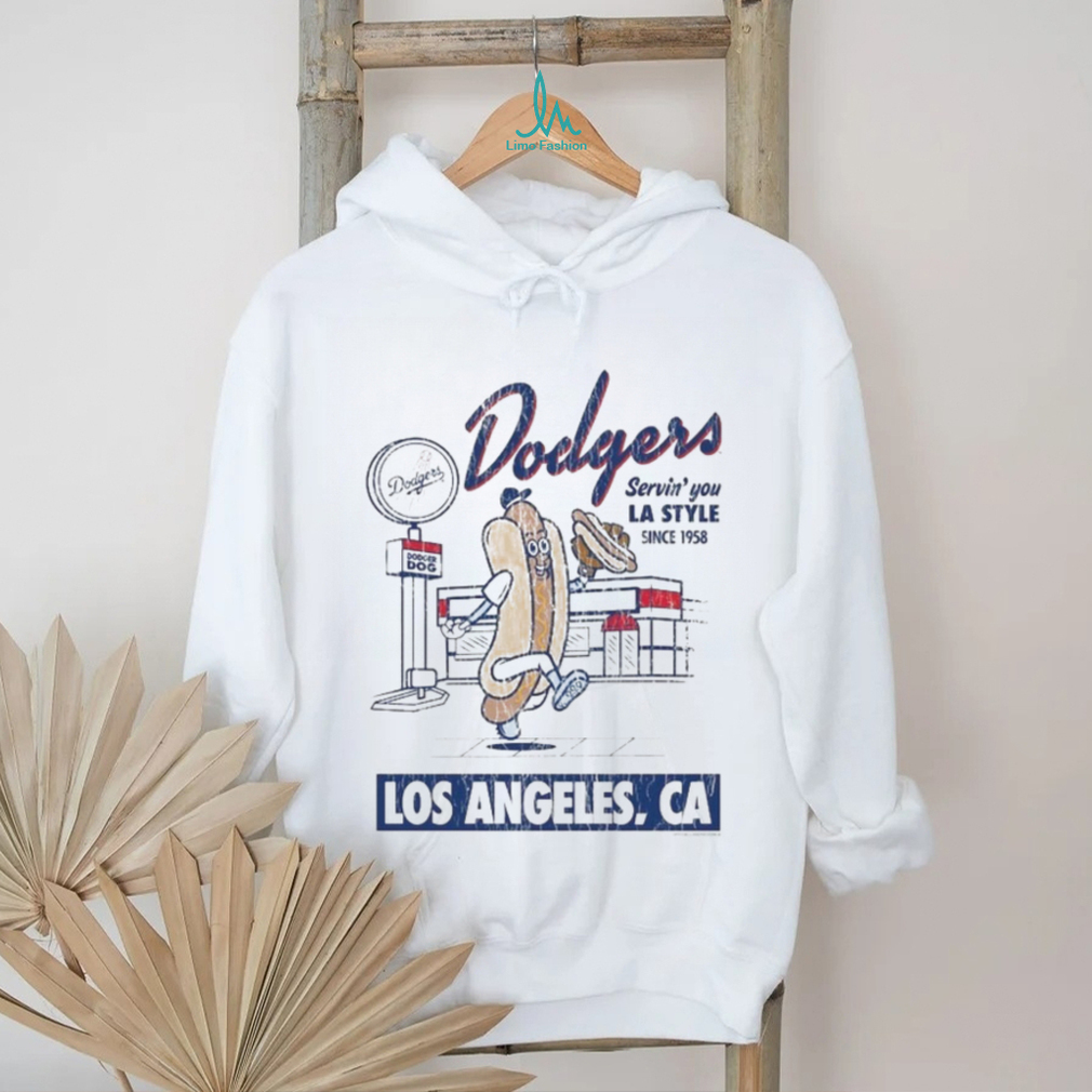 Los Angeles Dodgers Servin’ You LA Style Since 1958 CA Deli Mascot T shirts Los Angeles Dodgers Servin’ You LA Style Since 1958 CA Deli Mascot T shirts