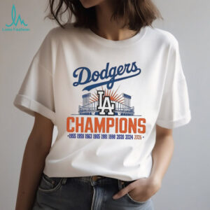 Los Angeles Dodgers Stadium Baseball MLB Champions 1955 2025 vintage shirt